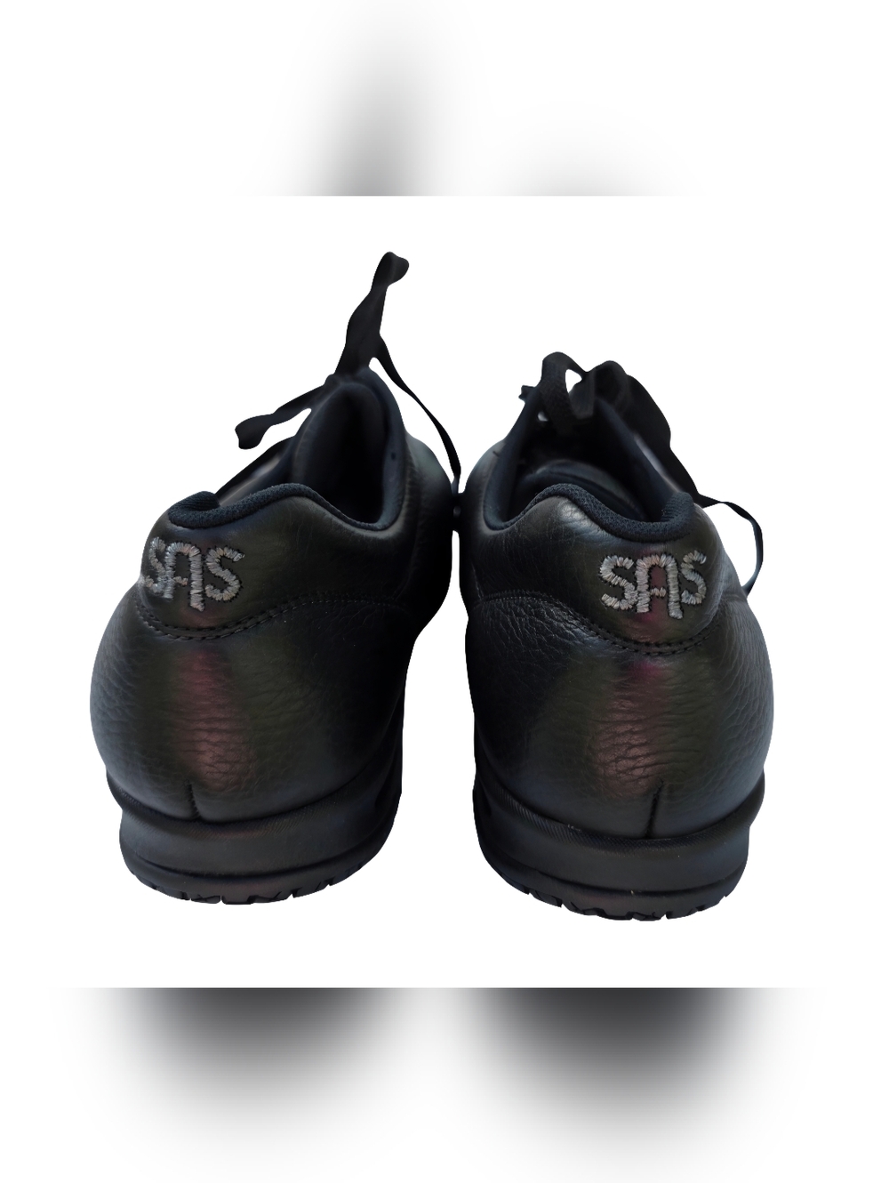 SAS Women's Liberty Black Shoe Leather Slip Resistant Sneaker 10WW NWT - Picture 5 of 16